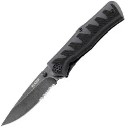 CRKT Ruger 1202K A/O Crack Shot Compact, 3.13" 8Cr13Mov Black Combo Blade, GFN Handle