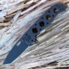 CRKT M16-02KS Framelock Tanto, 3.05" 12C27 Sandvik Plain Blade, Black Stainless Handle